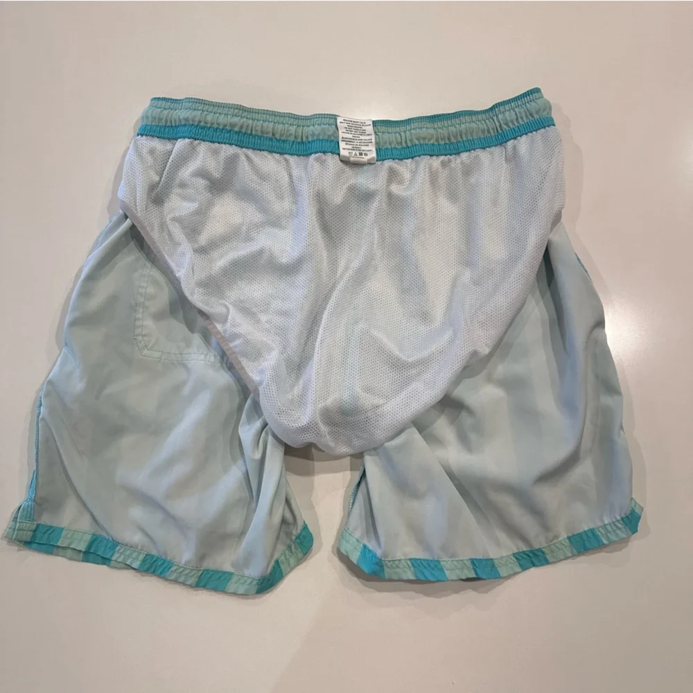 Vineyard Vines Swim Trunks Board Shorts Blue Striped‎ Aize Medium